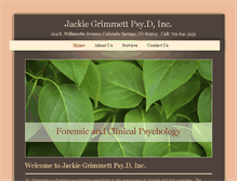 Tablet Screenshot of jackiegrimmett.com